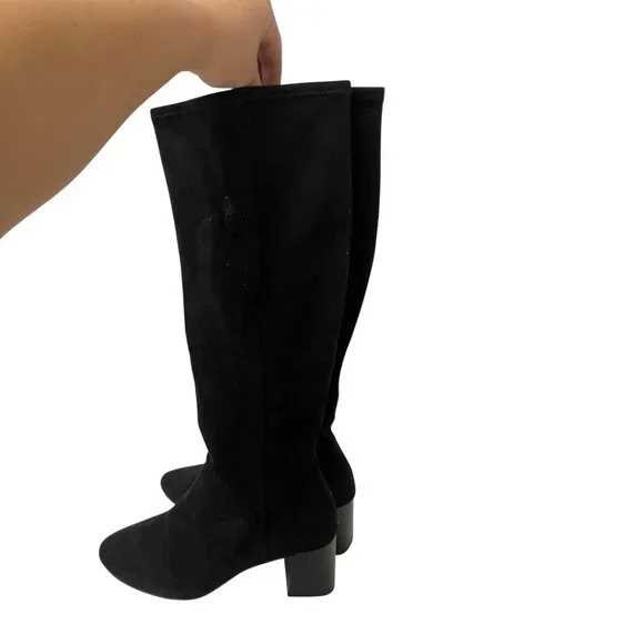 Boden Womens Cara Heeled Stretch Knee Boots Size EU 39 US 8 Black A1579 NWOB - Picture 7 of 15